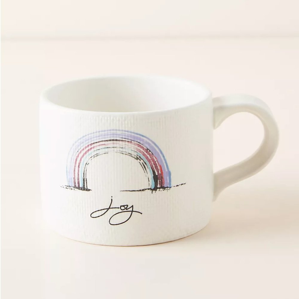 New Anthropologie Reverie Mug "Joy"